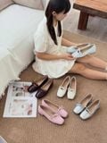  GIÀY BÚP BÊ NAGASHOES THẮT NƠ MAY CHỈ GIỮA  2P NAB97 