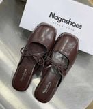  DÉP SỤC NAGASHOES MŨI VUÔNG THẮT NƠ NAD289 