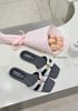  DÉP NAGASHOES ĐẾ BỆT QUAI VẢI PHỐI KHÓA VÀNG NAD391 