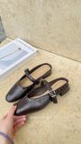  DÉP SỤC NAGASHOES MŨI TRÒN QUAI NGANG VIỀN ĐÍNH ĐÁ NAD413 