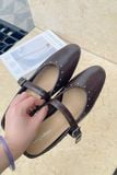  DÉP SỤC NAGASHOES MŨI TRÒN QUAI NGANG VIỀN ĐÍNH ĐÁ NAD413 