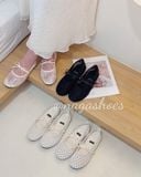  GIÀY BÚP BÊ NAGASHOES VẢI REN LƯỚI NƠ NAB113 
