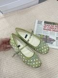  GIÀY BÚP BÊ NAGASHOES MŨI TRÒN ĐÍNH NƠ NAB110 