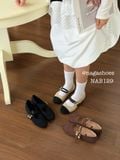  GIÀY BÚP BÊ NAGASHOES MŨI TRÒN 2 QUAI PHỐI KHÓA NAB129 
