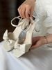  CAO GÓT NAGASHOES MŨI VUÔNG QUAI THẮT NƠ 7P NAC342 