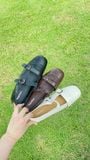  GIÀY BÚP BÊ NAGASHOES HAI QUAI MŨI VUÔNG VIỀN CHỈ 3P NAB150 