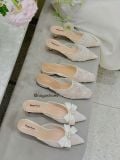  DÉP SỤC NAGASHOES QUAI LƯỚI PHỐI REN BLING BLING 4P NAD373 