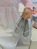  GIÀY BÚP BÊ NAGASHOES ĐÍNH NƠ VẢI QUAI NGANG NAB118 