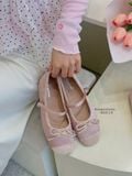  GIÀY BÚP BÊ NAGASHOES ĐÍNH NƠ VẢI QUAI NGANG NAB118 