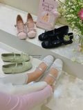  GIÀY BÚP BÊ NAGASHOES ĐÍNH NƠ VẢI QUAI NGANG NAB118 