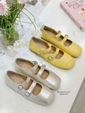  GIÀY BÚP BÊ NAGASHOES HAI QUAI NHẤN CHỈ MŨI GIÀY NAB119 