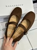  GIÀY BÚP BÊ NAGASHOES VIỀN ĐƯỜNG CHỈ QUAI KHÓA NAB105 