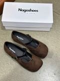  GIÀY BÚP BÊ NAGASHOES MŨI VUÔNG PHỐI DÂY QUAI GÚT NAB126 