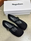  GIÀY BÚP BÊ NAGASHOES MŨI VUÔNG PHỐI DÂY QUAI GÚT NAB126 