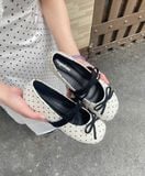  GIÀY BÚP BÊ NAGASHOES DA LỘN QUAI NGANG THẮT NƠ NAB93 