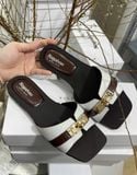  DÉP NAGASHOES ĐẾ BỆT QUAI VẢI PHỐI KHÓA VÀNG NAD391 