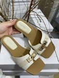  DÉP NAGASHOES ĐẾ BỆT QUAI VẢI PHỐI KHÓA VÀNG NAD391 