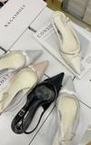  CAO GÓT NAGASHOES MŨI NHỌN PHỐI QUAI LỤA & DÂY ĐÁ 4P NAC344 