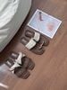  DÉP NAGASHOES MŨI VUÔNG 2 QUAI NGANG XOẮN NAD398 