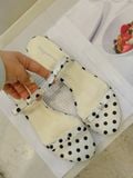  DÉP NAGASHOES MŨI TRÒN CHẤM BI HAI QUAI NƠ NAD395 