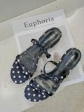  DÉP NAGASHOES MŨI TRÒN CHẤM BI HAI QUAI NƠ NAD395 