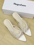  DÉP NAGASHOES MŨI NHỌN QUAI NGANG NƠ 7P NAD409 