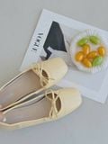  GIÀY BÚP BÊ NAGASHOES THẮT NƠ MAY CHỈ GIỮA  2P NAB97 