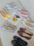  GIÀY BÚP BÊ NAGASHOES THẮT NƠ MAY CHỈ GIỮA  2P NAB97 