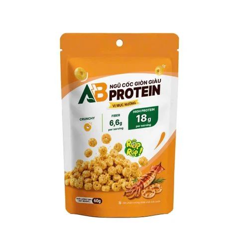 Túi Ngũ Cốc Giòn Cao Đạm AB - Vị Mực Nướng