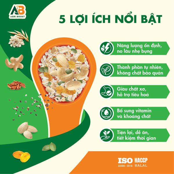 Ngũ Cốc Dinh Dưỡng AB Muesli 480g