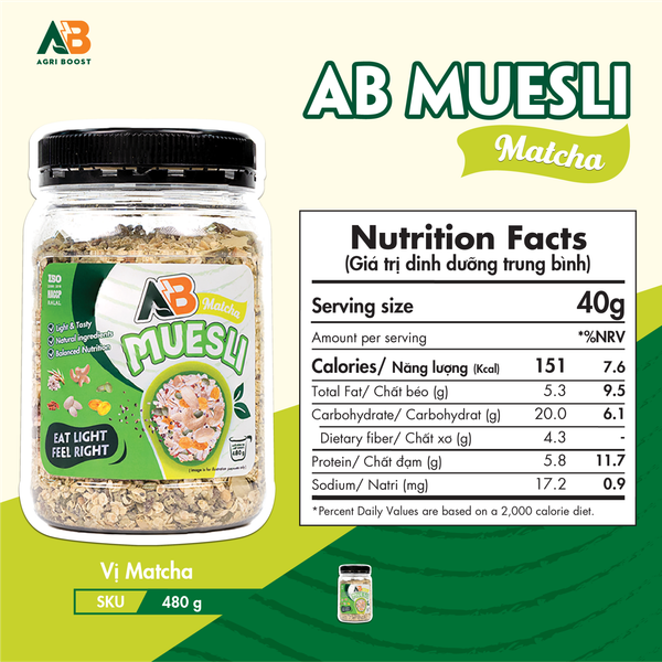 Ngũ Cốc Dinh Dưỡng AB Muesli 480g