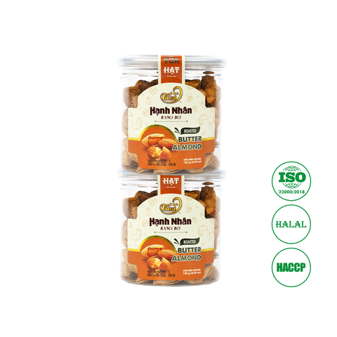 Combo 2 Hủ Hạnh Nhân Rang Bơ Nhập Khẩu Mỹ Faminuts
