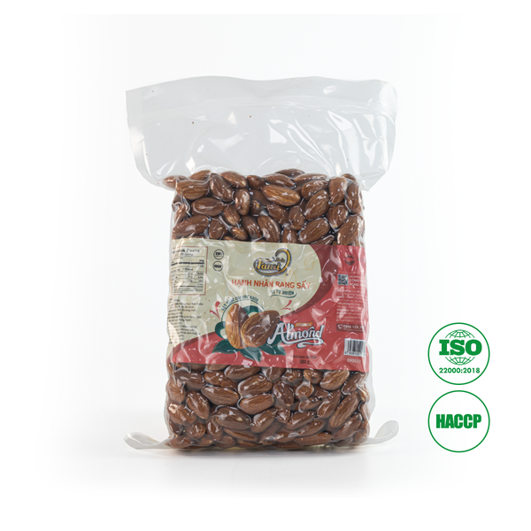 Hạnh Nhân Rang Sấy Vị Tự Nhiên Bịch CK 500g