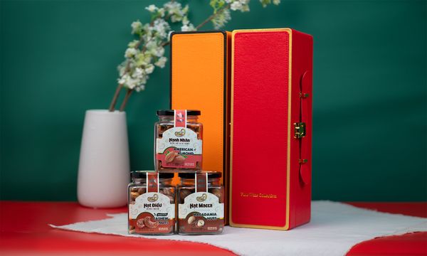 Set Quà Tặng Khai Xuân 2 - Hộp quà Tết cao cấp sang trọng ý nghĩa 2026