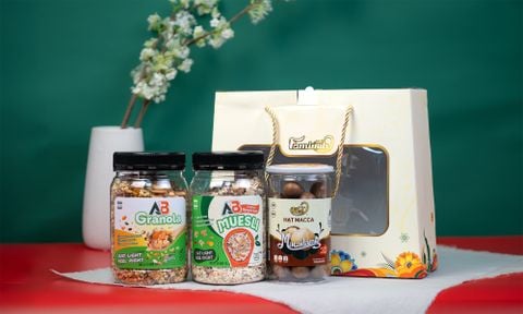 Set Quà Tặng Lộc Xuân 1 - Hộp quà Tết cao cấp sang trọng ý nghĩa 2026