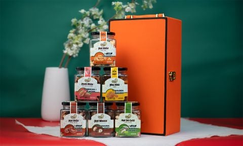 Set Quà Tặng Lộc Xuân 3 - Hộp quà Tết cao cấp sang trọng ý nghĩa 2026