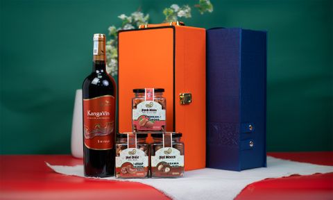 Set Quà Tặng Lộc Xuân 4 - Hộp quà Tết cao cấp sang trọng ý nghĩa 2026