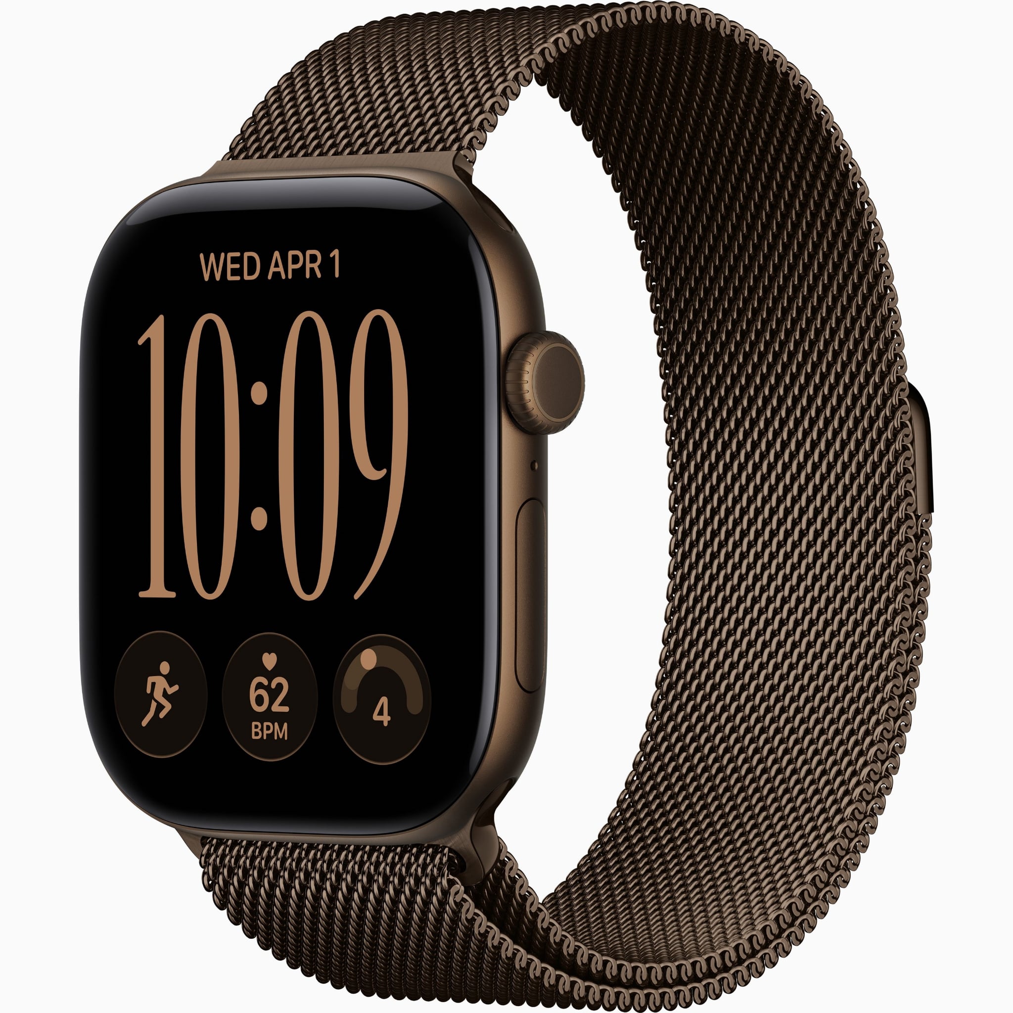Apple Watch S12 GPS+Cellular 46mm - Dark Bronze Aluminium Case with Dark Bronze Milanese Loop