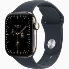 Apple Watch S12 GPS+Cellular 42mm - Natural Titanium Case with Navy Blue Sport Band