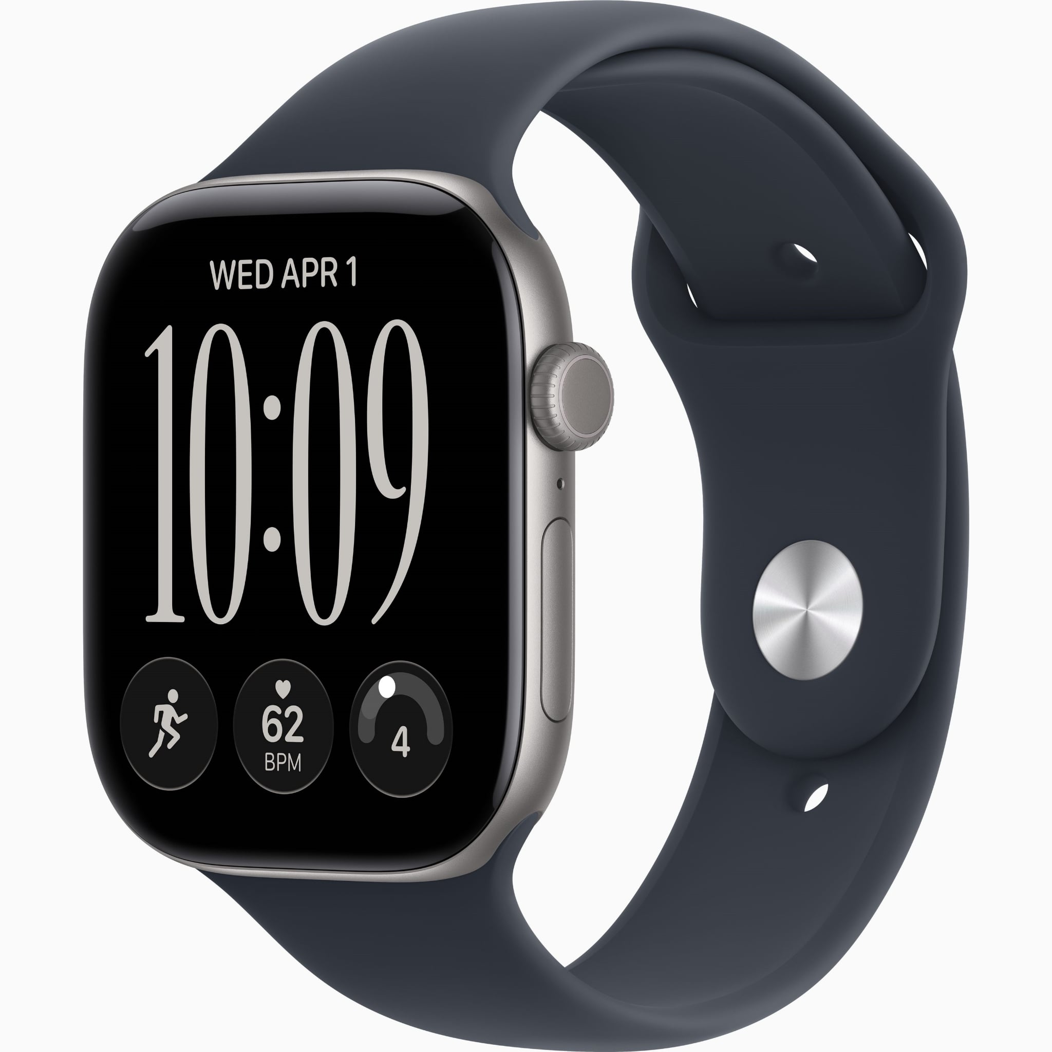 Apple Watch S12 GPS+Cellular 46mm - Space Grey Aluminium Case with Navy Blue Sport Band
