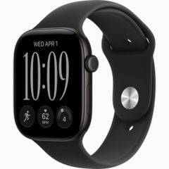 Apple Watch S12 GPS+Cellular 46mm - Black Aluminium Case with Black Sport Band
