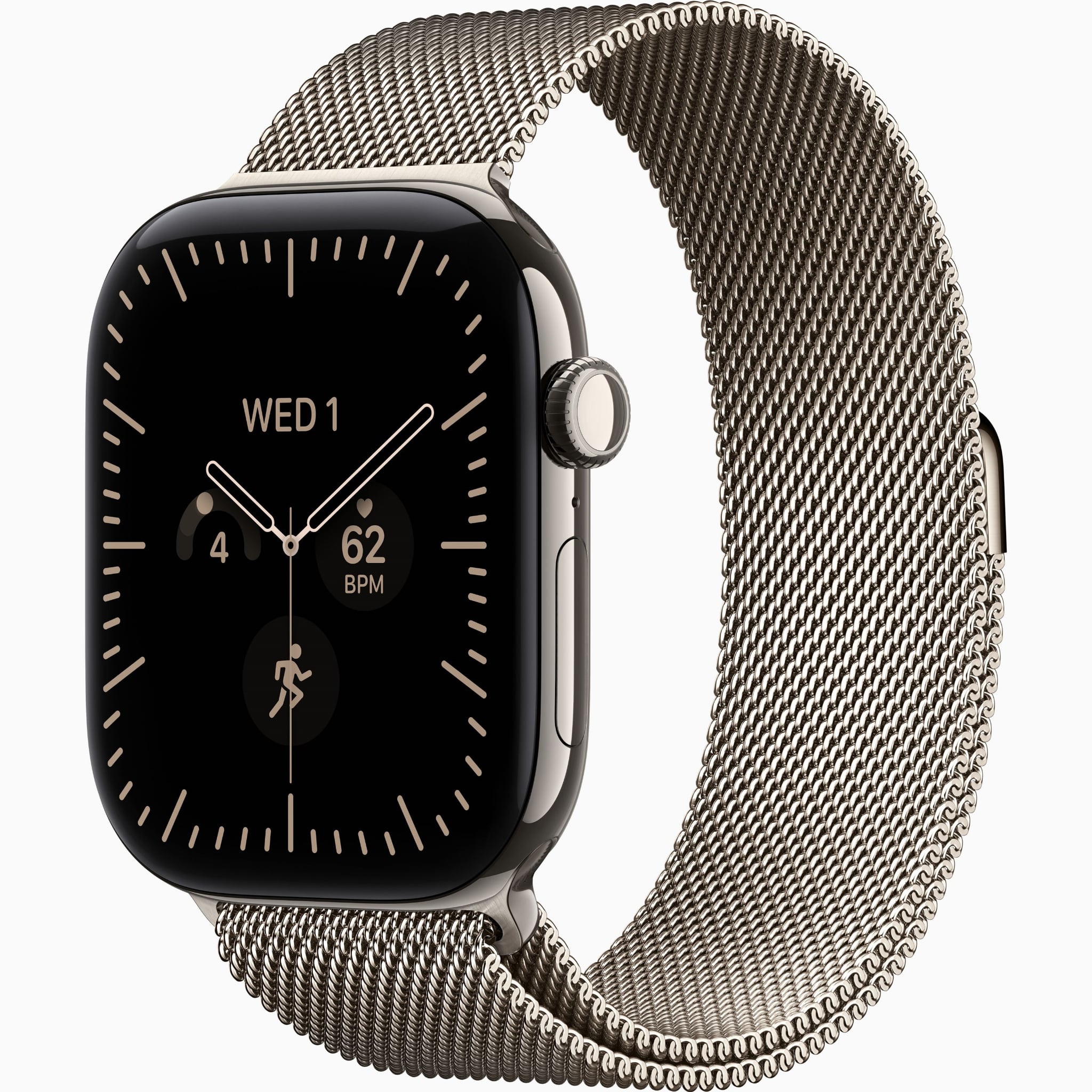 Apple Watch S12 GPS+Cellular 46mm - Natural Titanium Case with Natural Milanese Loop