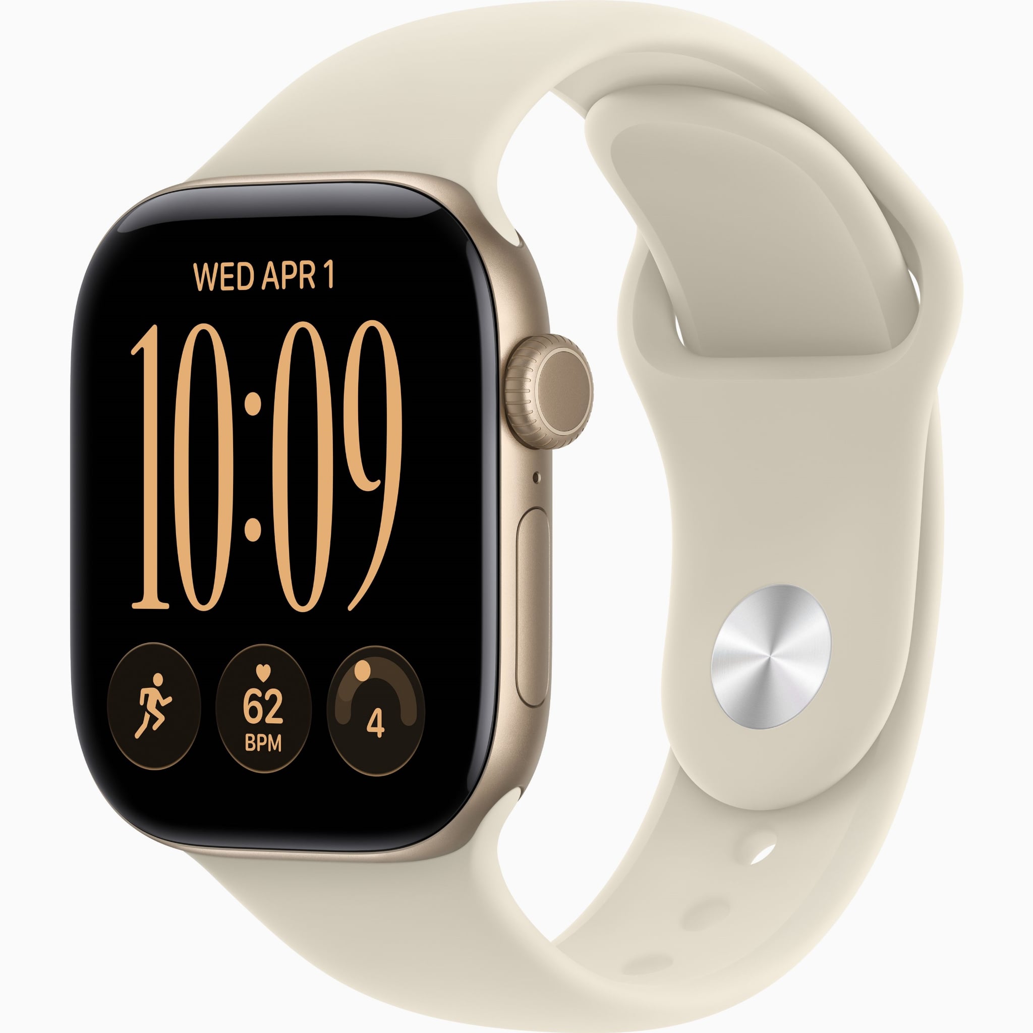 Apple Watch S12 GPS 42mm - Light Gold Aluminium Case with Sand Sport Band