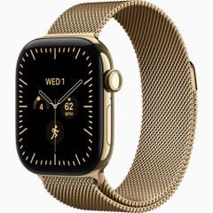 Apple Watch S12 GPS+Cellular 42mm - Radiant Gold Titanium Case with Radiant Gold Milanese Loop