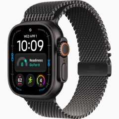 Apple Watch Ultra 4 49mm - Black Titanium Case with Black Titanium Milanese Loop