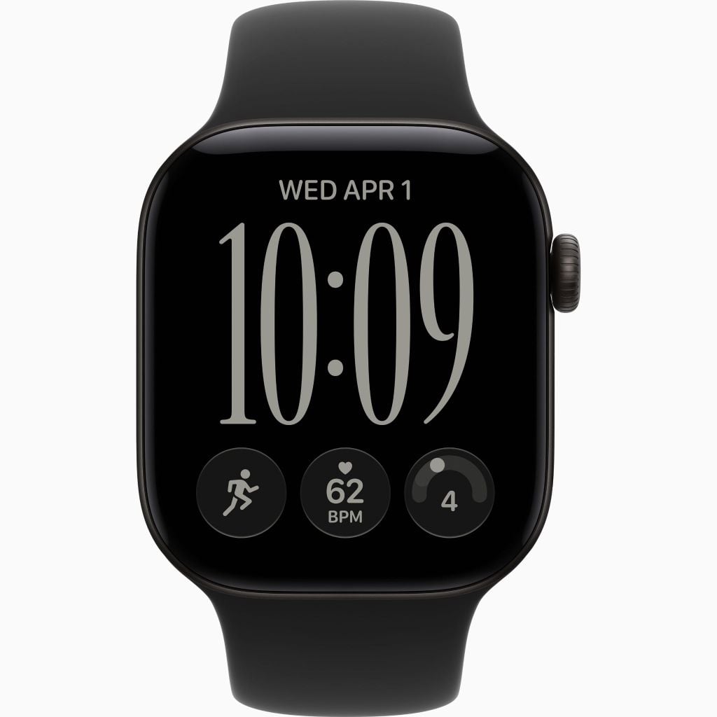 Apple Watch S12 GPS 42mm - Black Aluminium Case with Black Sport Band