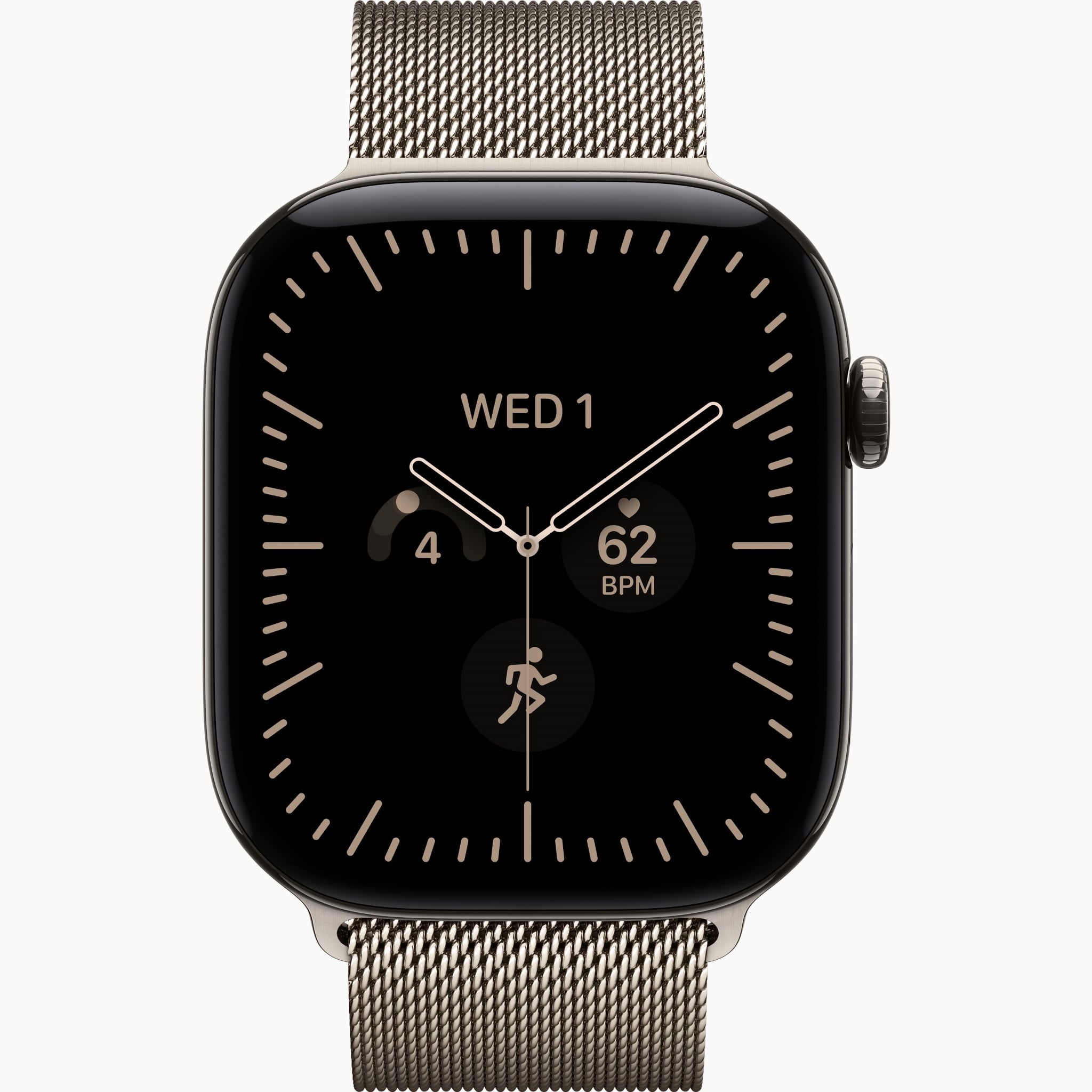 Apple Watch S12 GPS+Cellular 46mm - Natural Titanium Case with Natural Milanese Loop