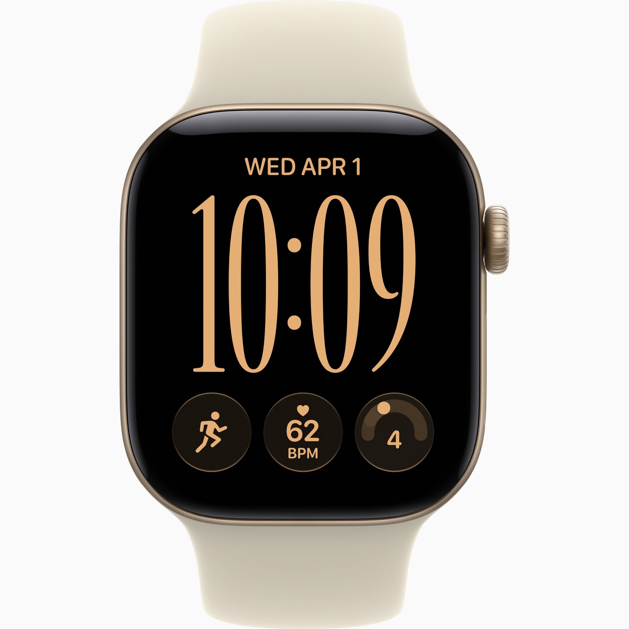 Apple Watch S12 GPS 42mm - Light Gold Aluminium Case with Sand Sport Band