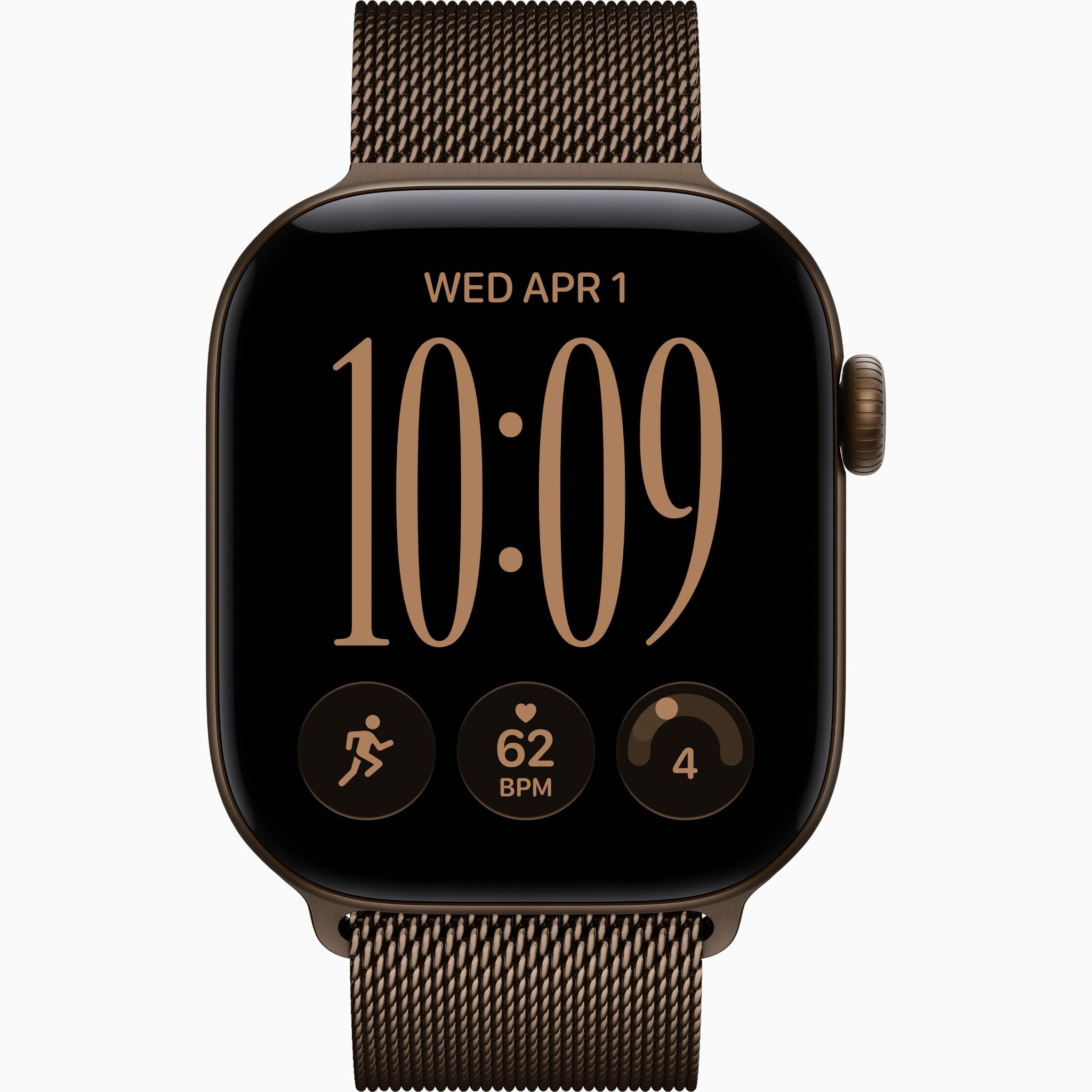 Apple Watch S12 GPS+Cellular 42mm - Dark Bronze Aluminium Case with Dark Bronze Milanese Loop