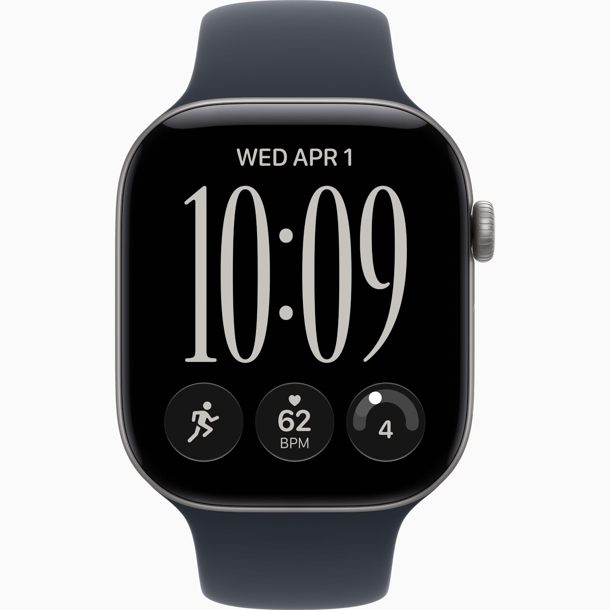 Apple Watch S12 GPS+Cellular 46mm - Space Grey Aluminium Case with Navy Blue Sport Band